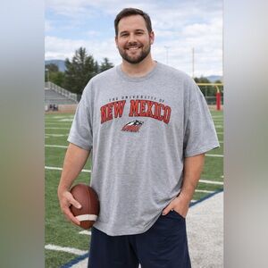 Vintage Varsity Classics by NCC The University of New Mexico Lobos Tee Size 3XL